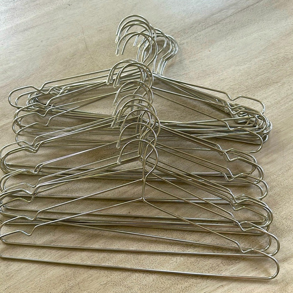 30 Stainless Steel Strong Metal Hangers - Picture 2 of 6
